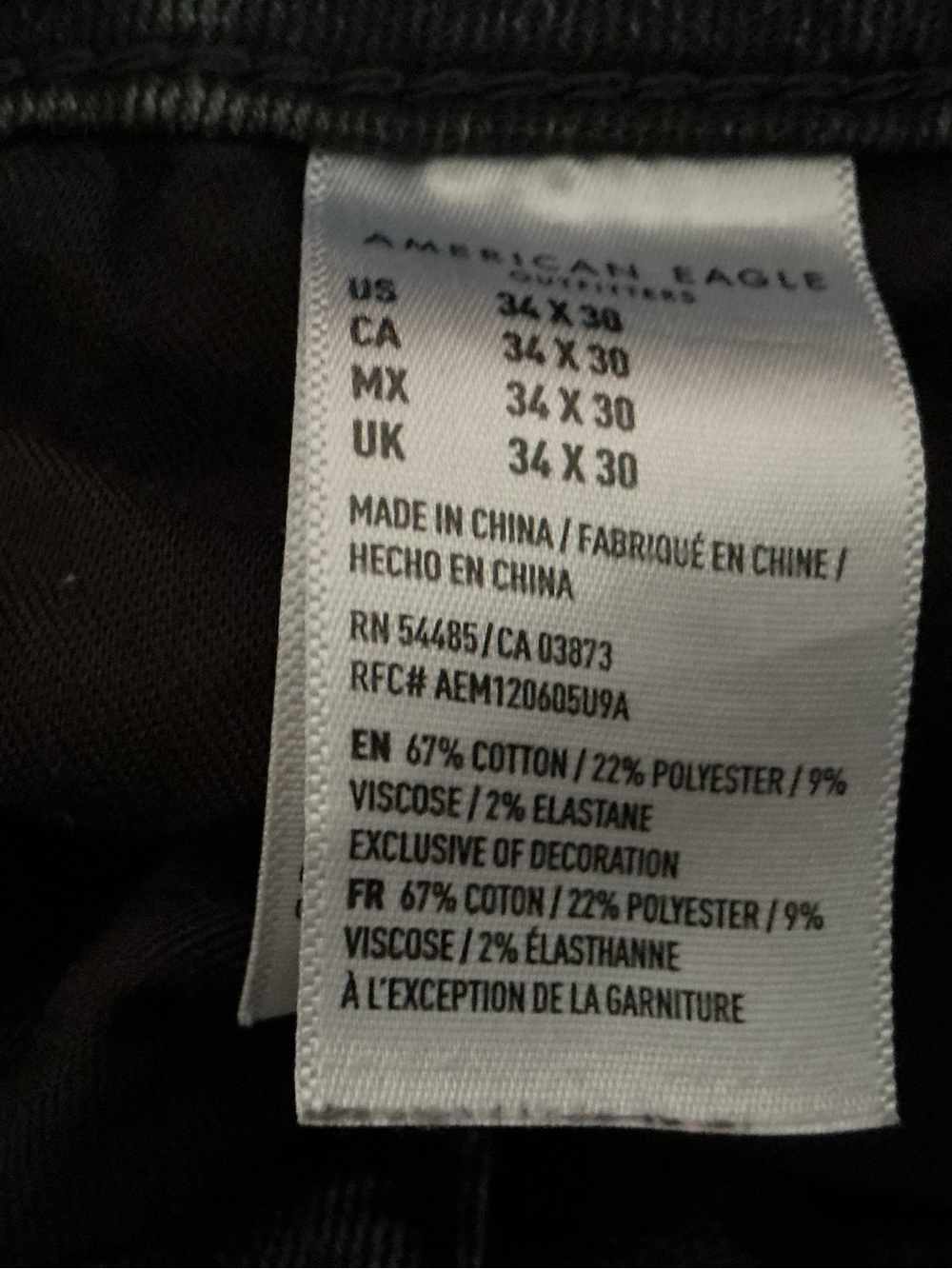 American Eagle Outfitters Ne(x)t Level Flex Black Jeans - Picture 4 of 5